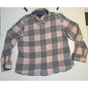 Tommy Hilfiger ~ Long Sleeve, Plaid, Button Down ~ Women's Size XL